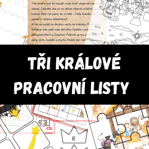 Tři králové - soubor pracovních listů