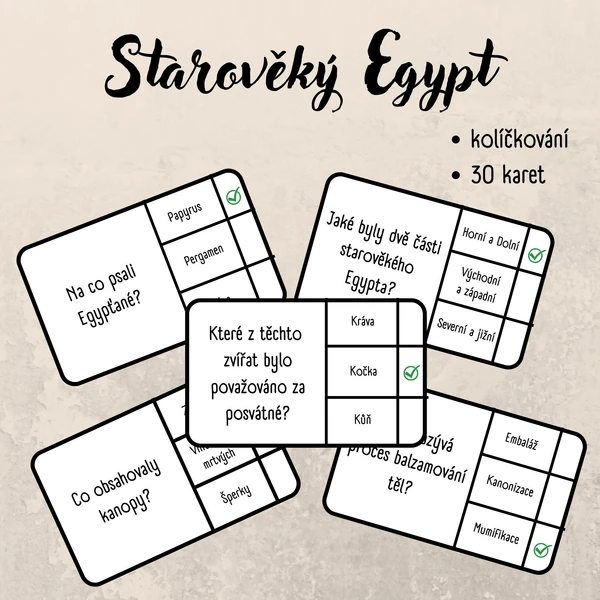 Starověký Egypt - kolíčkování