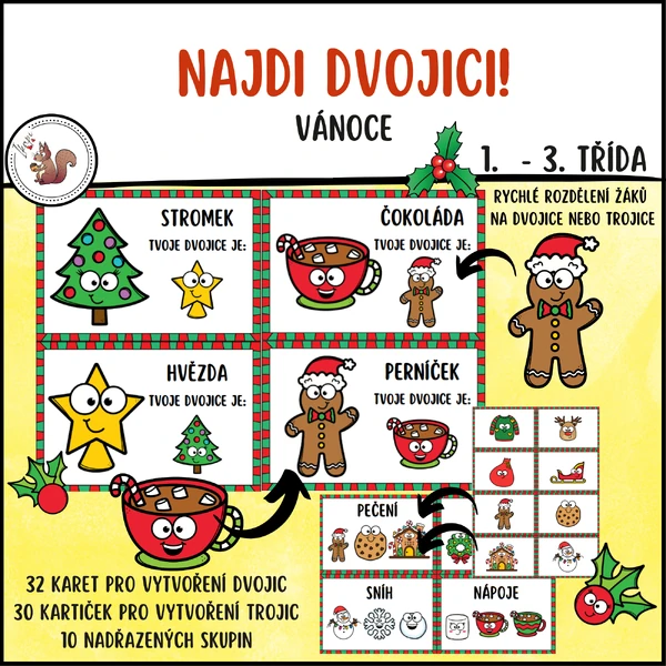 Najdi dvojici - Vánoce