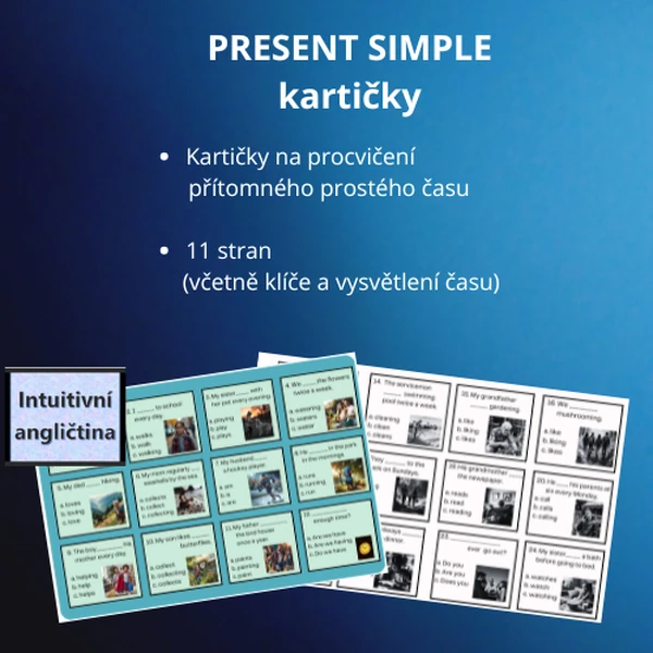 PRESENT SIMPLE kartičky