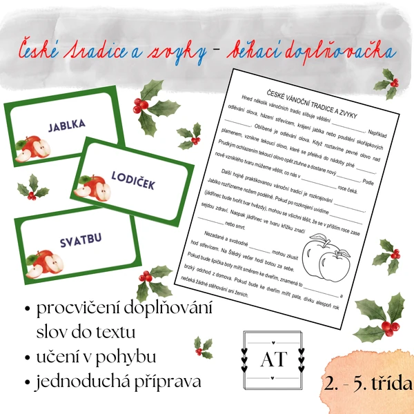 Vánoční tradice a zvyky 2 - běhací doplňovačka
