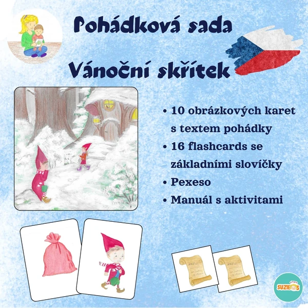 Pohádková sada Vánoční skřítek - děti 2-3 roky