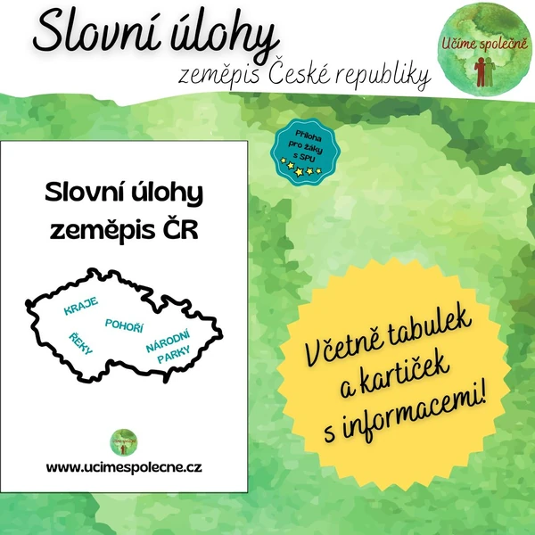 Slovní úlohy – zeměpis ČR