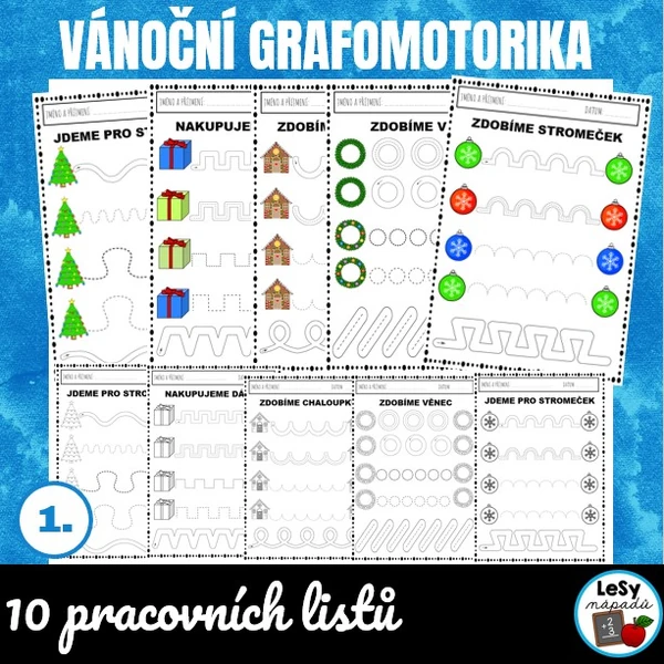 Vánoční grafomotorika