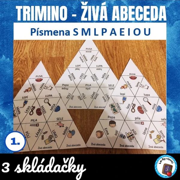 Živá abeceda - trimino