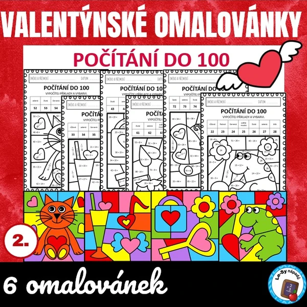 Valentýnské počítání do 100