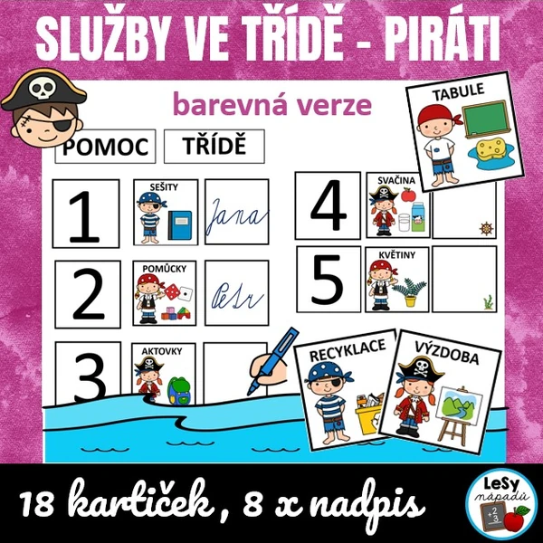 Služby ve třídě - piráti