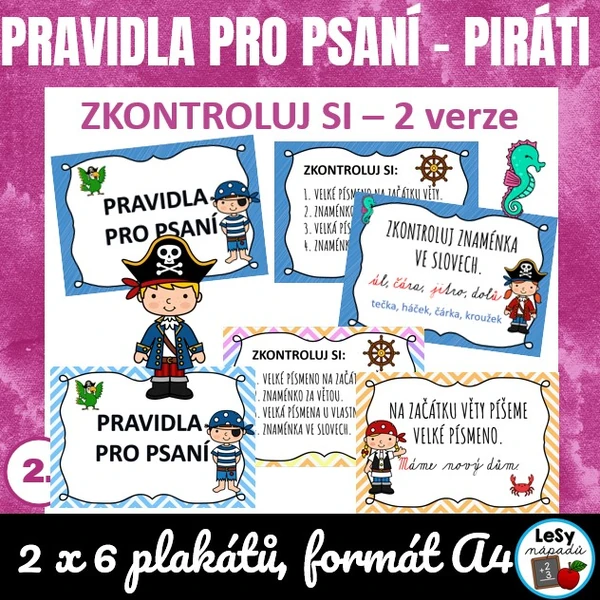 Pravidla pro psaní - piráti
