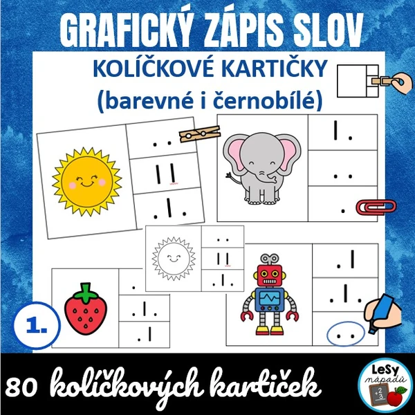 Grafický zápis slov - kartičky