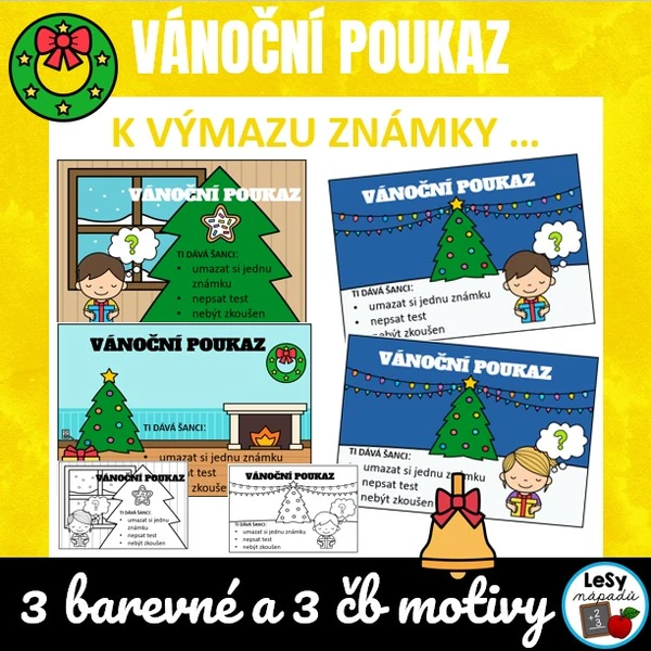 Vánoční poukaz k výmazu známky