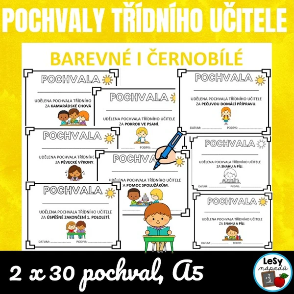 Pochvaly třídního učitele, A5