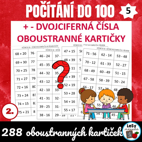 Počítání do 100, sčítání a odčítání dvojciferných čísel 