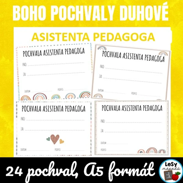 Pochvala asistenta pedagoga