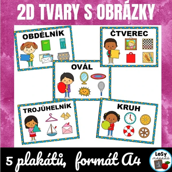 2D tvary s obrázky - plakáty 