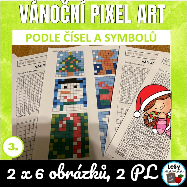 Vánoční pixel art