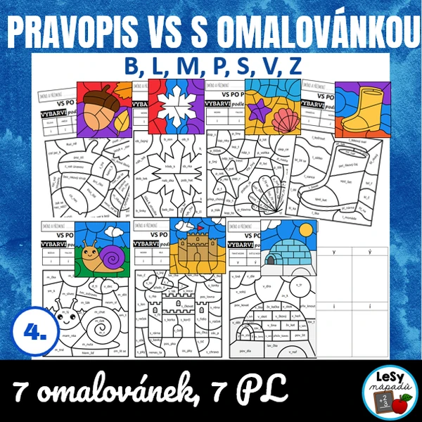 Pravopis vyjmenovaných slov s omalovánkou