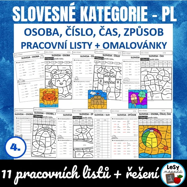 Slovesa - mluvnické kategorie (osoba, číslo, čas, způsob)