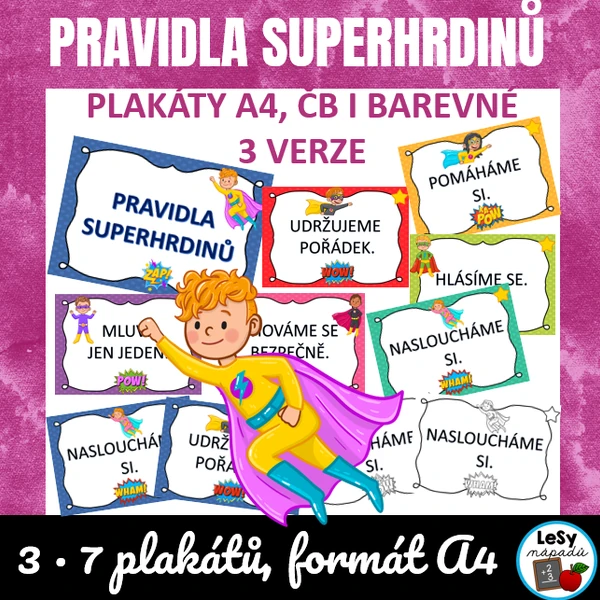 Superhrdinové - pravidla třídy