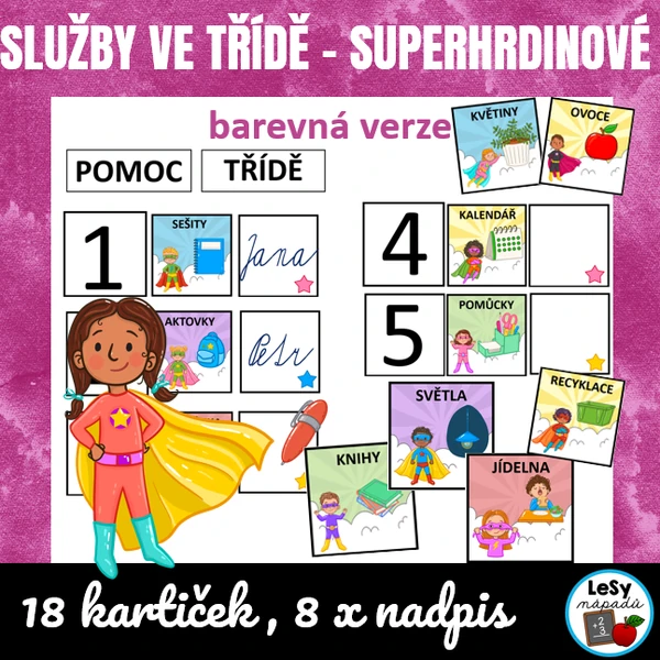 Superhrdinové - služby ve třídě