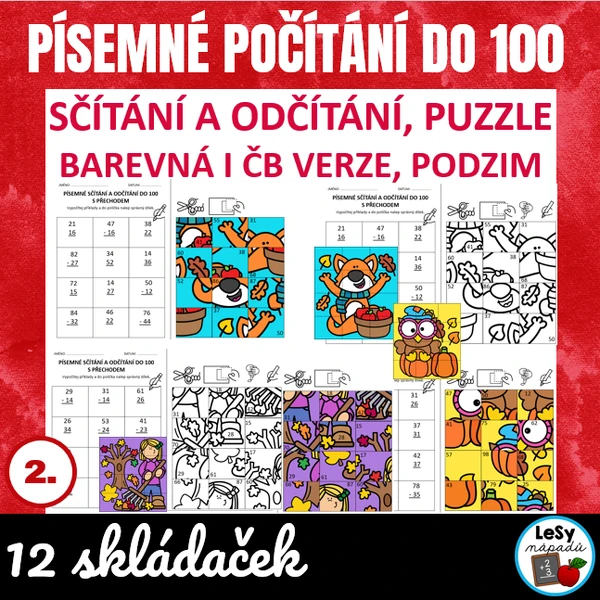 Písemné počítání do 100 - podzim