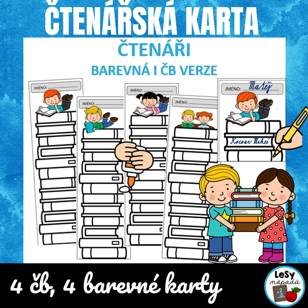 Čtenáři - čtenářská karta