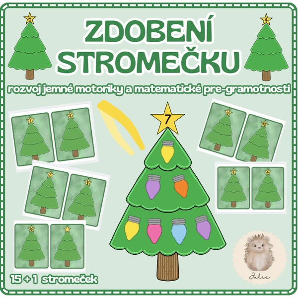 ZDOBENÍ VÁNOČNÍHO STROMEČKU 