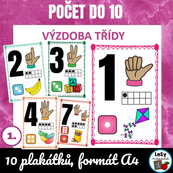 Počet do 10 - výzdoba třídy