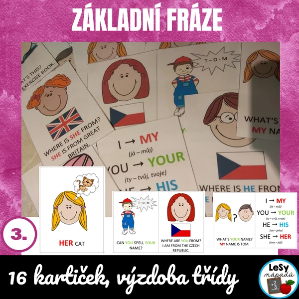 AJ: Základní fráze pro 3. ročník