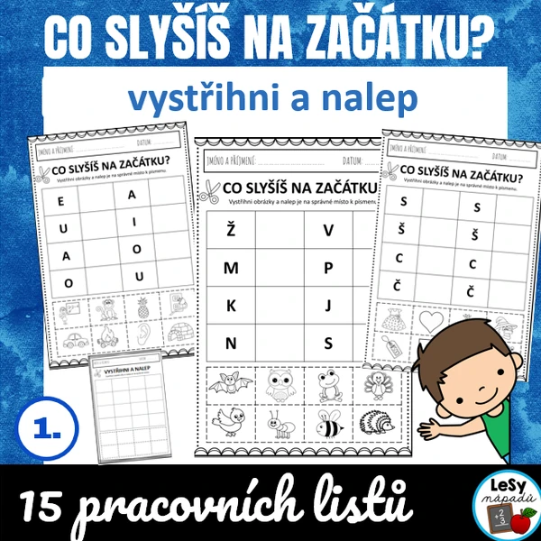 Co slyšíš na začátku - vystřihni a nalep