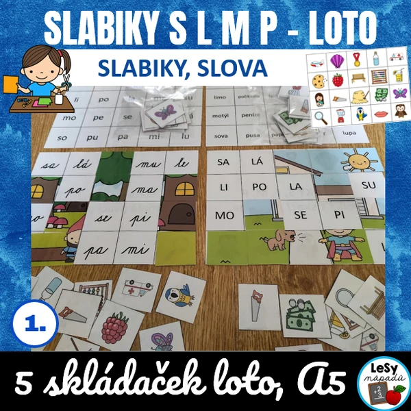 Živá abeceda, SMLP - loto slova a slabiky