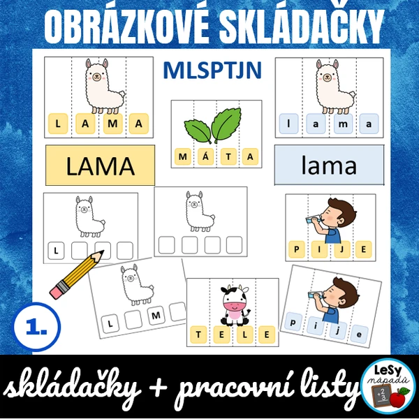 Živá abeceda, MLSPTNJ - obrázkové skládačky