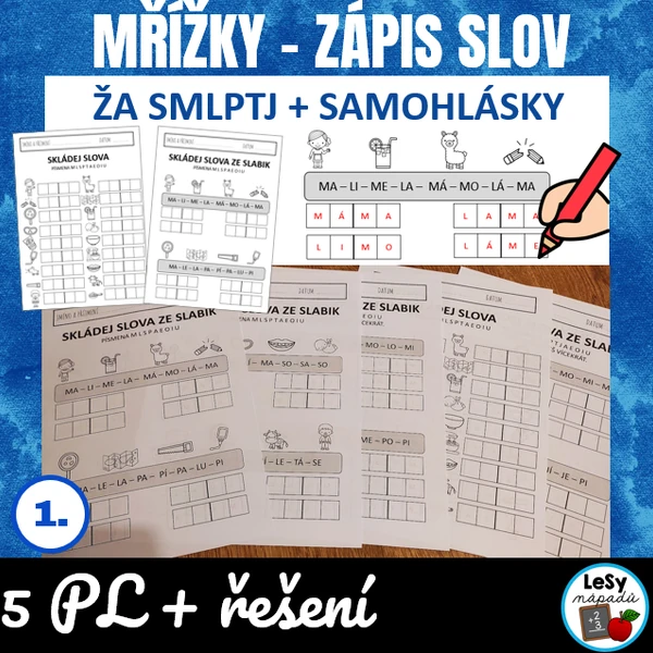 Živá abeceda, mřížky a zápis slov