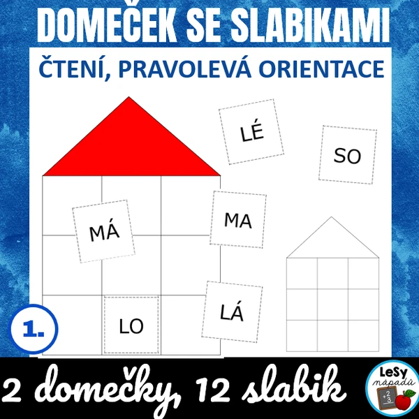 Živá abeceda - domeček se slabikami