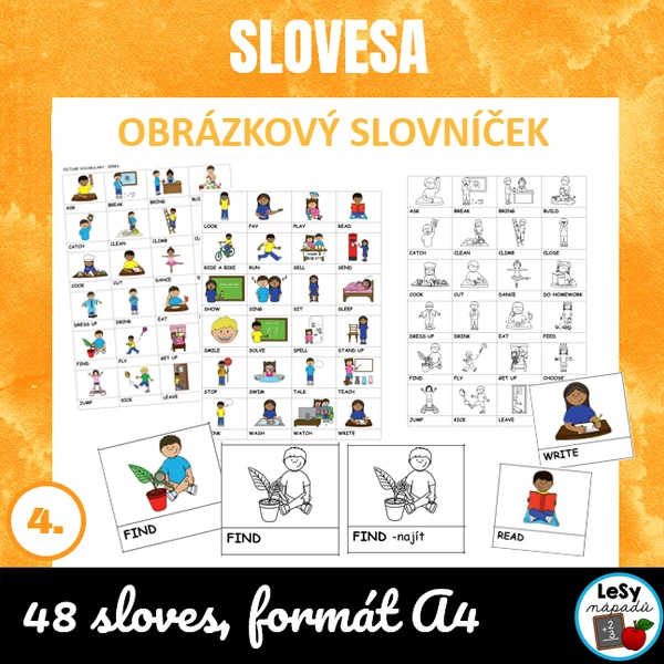 AJ: Obrázkový slovník - slovesa