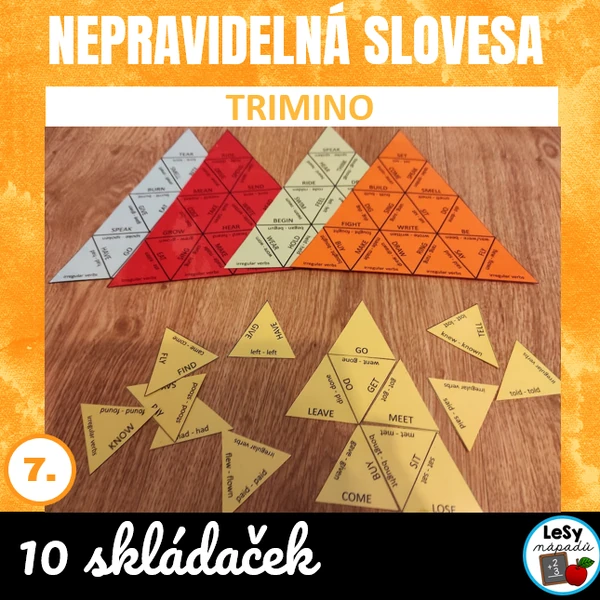 AJ: Nepravidelná slovesa - trimino
