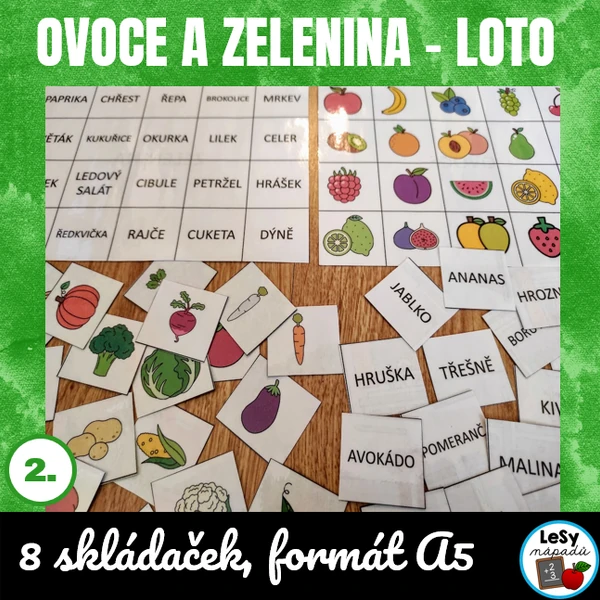 Ovoce a zelenina - loto