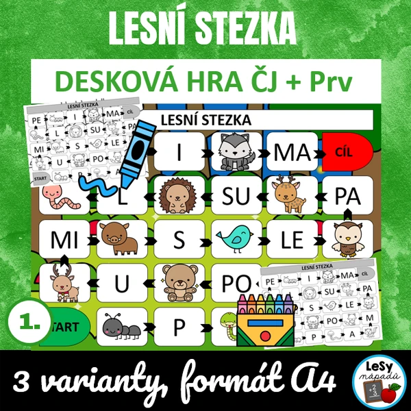 Živá abeceda, Lesní stezka - desková hra