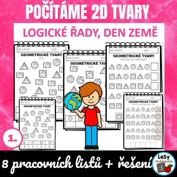 Den Země - počítáme 2D tvary a logické řady