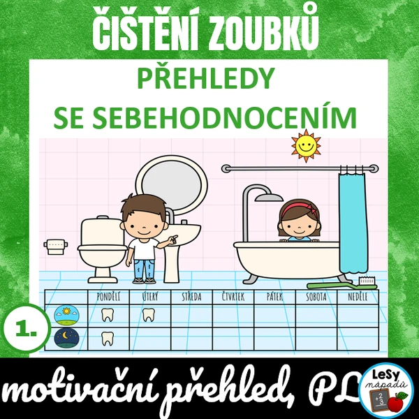 Čištění zoubků, A4 na šířku