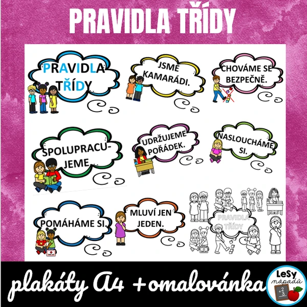 Pravidla třídy s omalovánkou