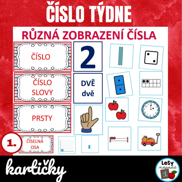 Číslo týdne - různá zobrazení čísel do 20