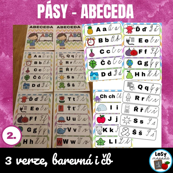 Abeceda - pásy