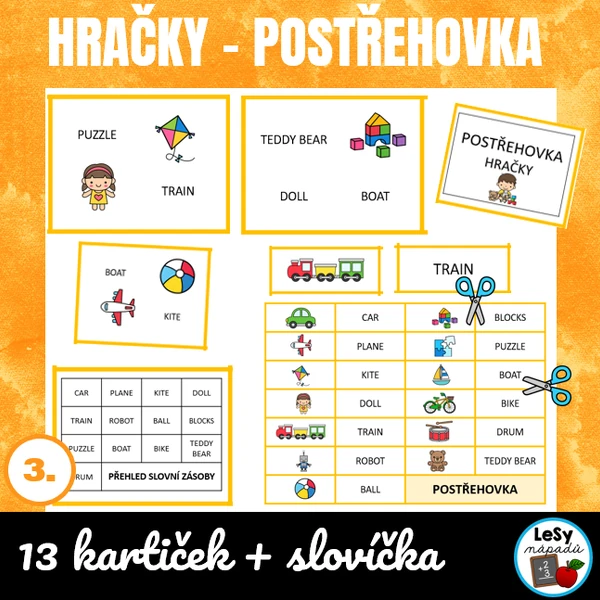 AJ: Hračky - postřehovka