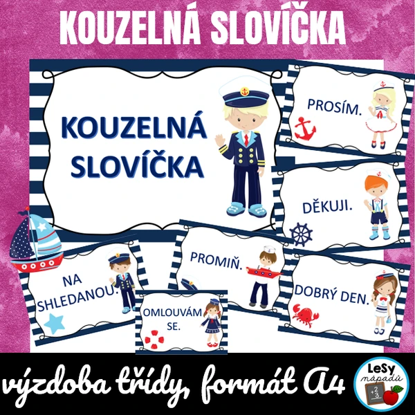 Kouzelná slovíčka - námořníci a piráti