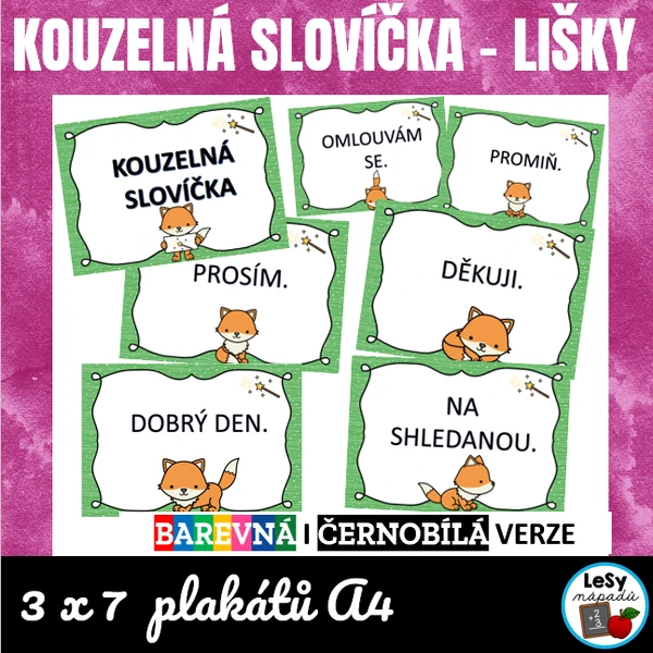 Kouzelná slovíčka - lišky