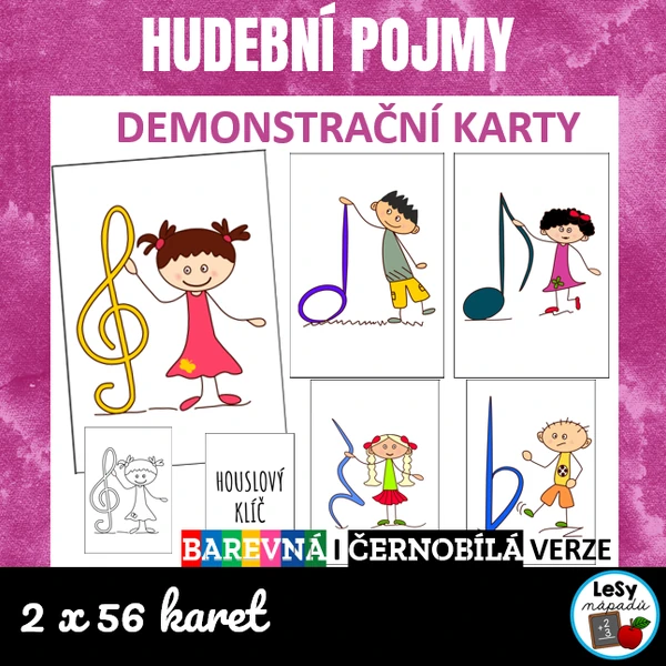 Hudební pojmy - demonstrační karty