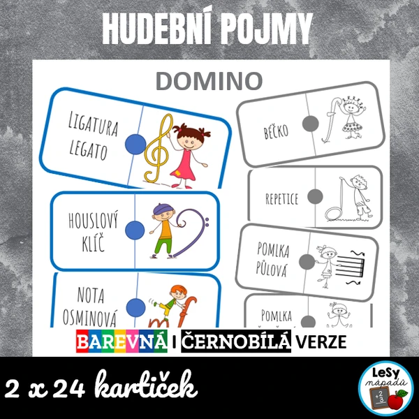 Hudební pojmy- domino