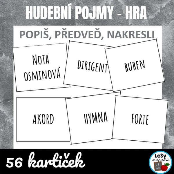 Hudební hra - předveď, popiš, nakresli