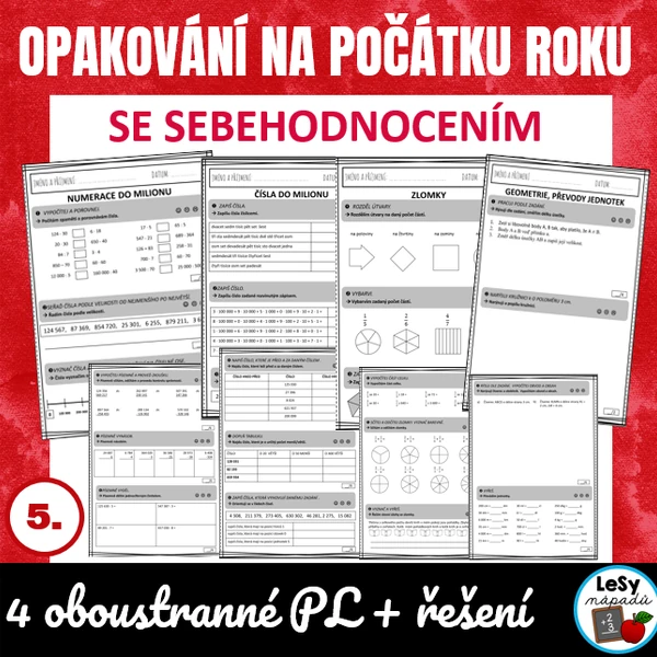 Opakování učiva 4. ročníku na počátku roku