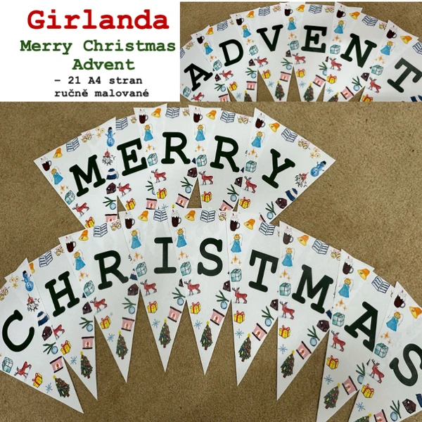 Girlanda - Merry Christmas, Advent